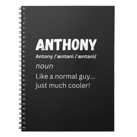 Anthony name gips notizblock (Vorderseite)