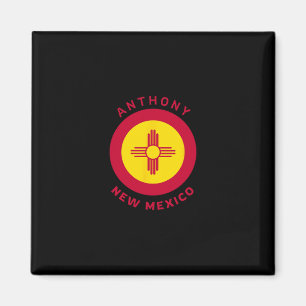 Anthony New Mexico Nm Flagge Zia Urlaubs-Souvenir Magnet