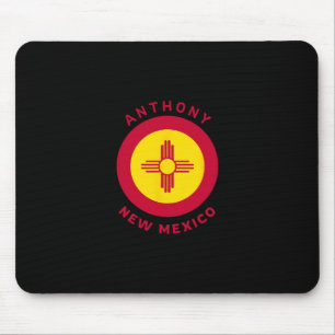Anthony New Mexico Nm Flagge Zia Urlaubs Souvenir Mousepad