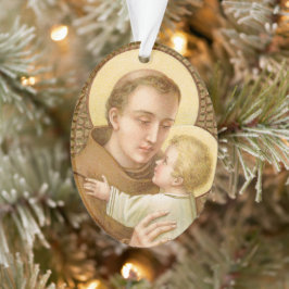 Anthony of Padua & Christ Child (JM 05) Acrylic Ornament