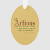 Anthony of Padua & Christ Child (JM 05) Acrylic Ornament (Rückseite)