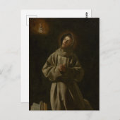 Anthony of Padua (Francisco de Zurbarán, 1627-30) Postkarte (Vorne/Hinten)