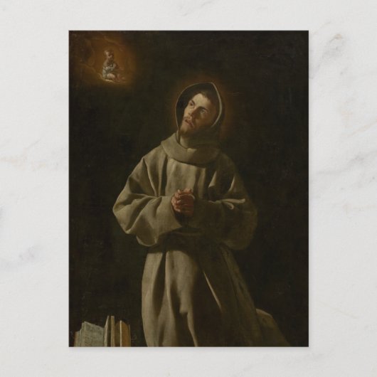 Anthony of Padua (Francisco de Zurbarán, 1627-30) Postkarte (Vorderseite)