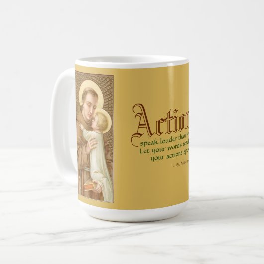 Anthony of Padua & the Christ Child (JM 05) Kaffeetasse (Vorderseite Links)