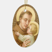 Anthony of Padua & the Christ Child (JM 05) Keramik Ornament (Links)