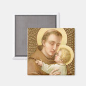 Anthony of Padua & the Christ Child (JM 05) Magnet (Vorderseite/Rückseite)
