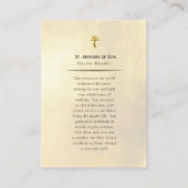 Anthony of Siya Orthodox Christliches Gebet Karte (Rückseite)