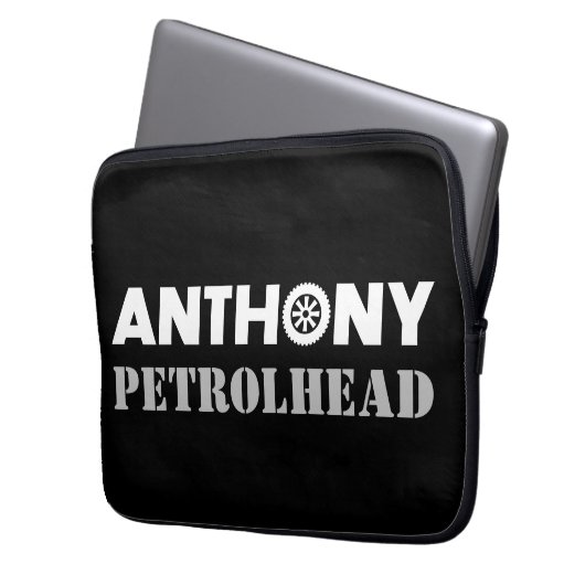 Anthony Petrol Head Laptopschutzhülle (Vorderseite Links)