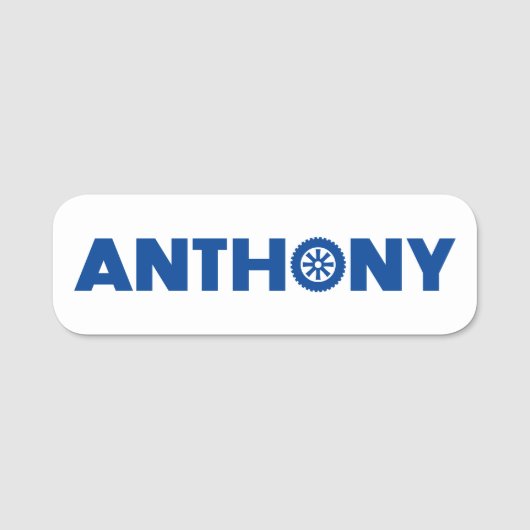 Anthony Petrol Head Namensschild (Vorderseite)