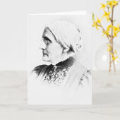 Anthony ~ Susan B. Woman Suffrage Leader Karte (Gelbe Blume)