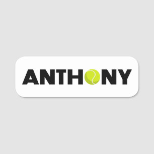 Anthony Tennis Namensschild