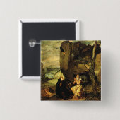 Anthony the Great and Paul of Thebes Button (Vorne & Hinten)