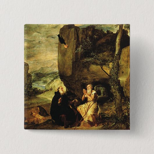 Anthony the Great and Paul of Thebes Button (Vorderseite)