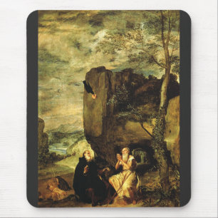 Anthony the Great and Paul of Thebes Mousepad