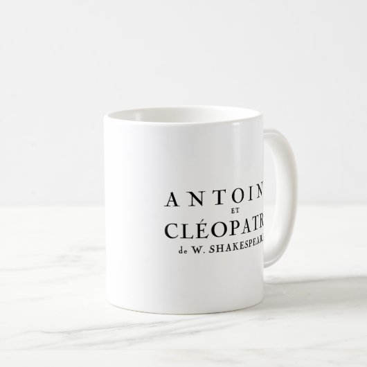 Anthony und Cleopatra Kaffeetasse (VorderseiteRechts)
