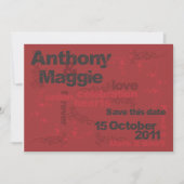 Anthony und Maggie Save the Date (Vorderseite)