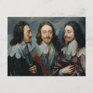 Anthony van Dyck - Charles I (1600-49) Postkarte