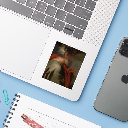 Anthony van Dyck - Der Apostel Simon Aufkleber (Laptop mit iPhone)