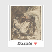 Anthony van Dyck - Die Entombation Aufkleber (Blatt)