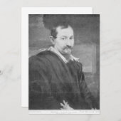 Anthony van Dyck - Lost-Porträt von Jan Wildens Einladung (Vorne/Hinten)