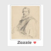 Anthony van Dyck - Portrait von Hendrick van Balen Aufkleber (Blatt)