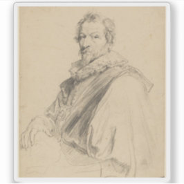 Anthony van Dyck - Portrait von Hendrick van Balen Aufkleber