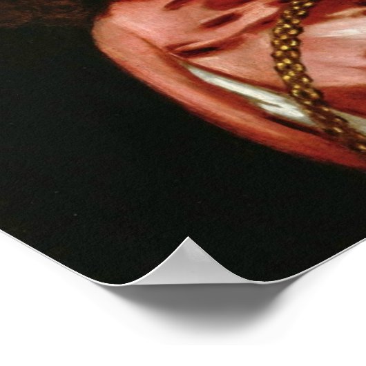 Anthony van Dyck - Selbstportrait Poster (Ecke)