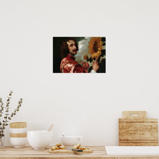 Anthony van Dyck - Selbstportrait Poster (Küche)