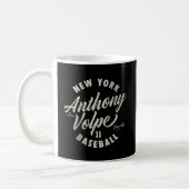 Anthony Volpe New York Baseball Cursive Mlbpa Kaffeetasse (Links)