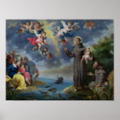 Anthony von Padua Preaching to the Fish Poster (Vorne)