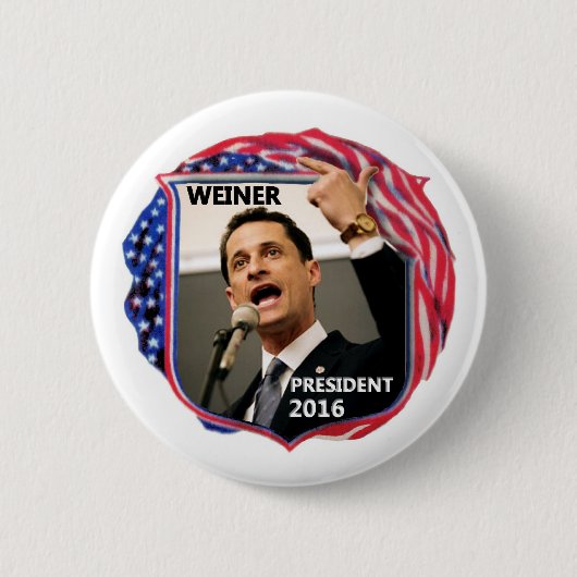 Anthony Weiner für Präsidenten 2016 Button (Vorderseite)
