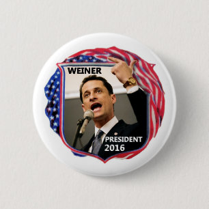 Anthony Weiner für Präsidenten 2016 Button