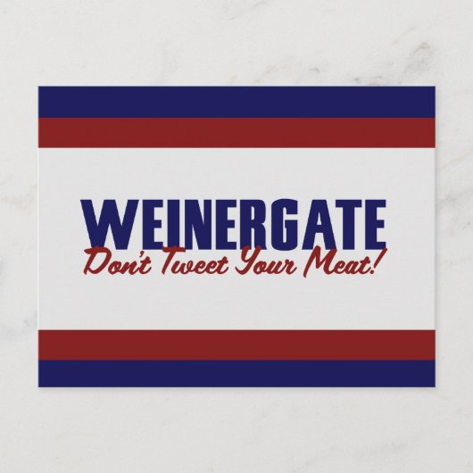 Anthony Weiner Postkarte (Vorderseite)