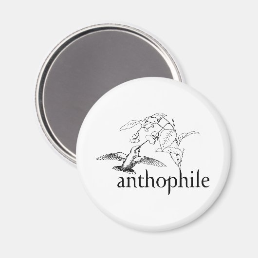 Anthophil Magnet (Vorderseite/Rückseite)