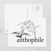Anthophil Postkarte (Vorne/Hinten)