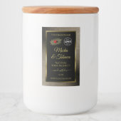 Anthracite Black Product Labels Ladybug mit Logo Lebensmitteletikett (Vorderseite)