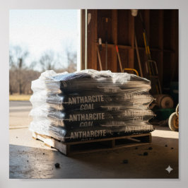 Anthracite Coal Delivery Poster
