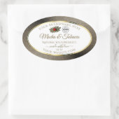 Anthracite White Product Labels Ladybug mit Logo Ovaler Aufkleber (Tasche)