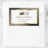 Anthracite White Product Labels Ladybug mit Logo Rechteckiger Aufkleber (Tasche)