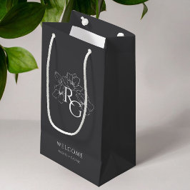 Anthrazit | Chic Monogram Welcome Wedding Bag Kleine Geschenktüte