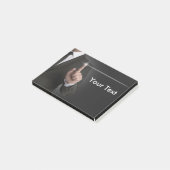 Anthrazit-Konzept für den Business-Handlungs-Bilds Post-it Klebezettel (angewinkelt)