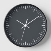 Anthrazit Wall Clock Uhr (Vorderseite)