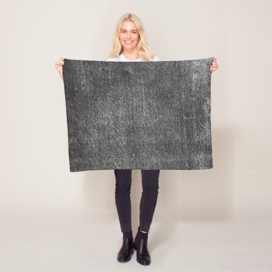 Anthrazitteppich aus Grau-Velours Vintag Fleecedecke (Beispiel)