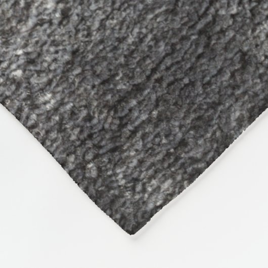 Anthrazitteppich aus Grau-Velours Vintag Fleecedecke (Ecke)