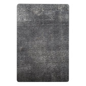 Anthrazitteppich aus Grau-Velours Vintag Mini Klemmbrett (Rückseite)