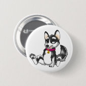 Anthro Husky-Knopf Button (Vorne & Hinten)