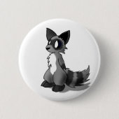 Anthro Waschbär-Knopf Button (Vorderseite)