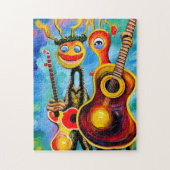 Anthromorphe Gitarren Puzzle (Vertikal)