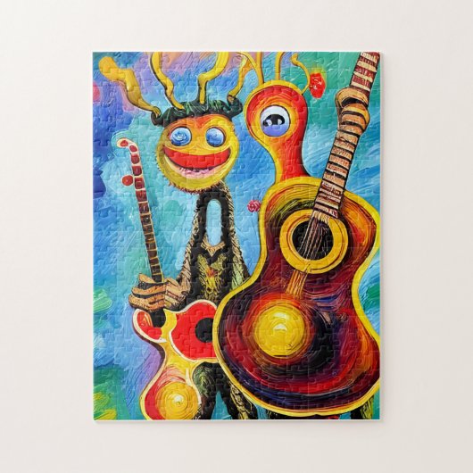 Anthromorphe Gitarren Puzzle (Vertikal)