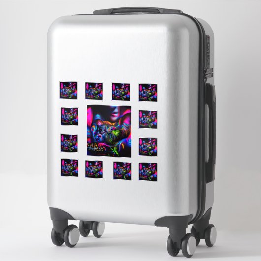 Anthrophobie Aufkleber (Koffer)